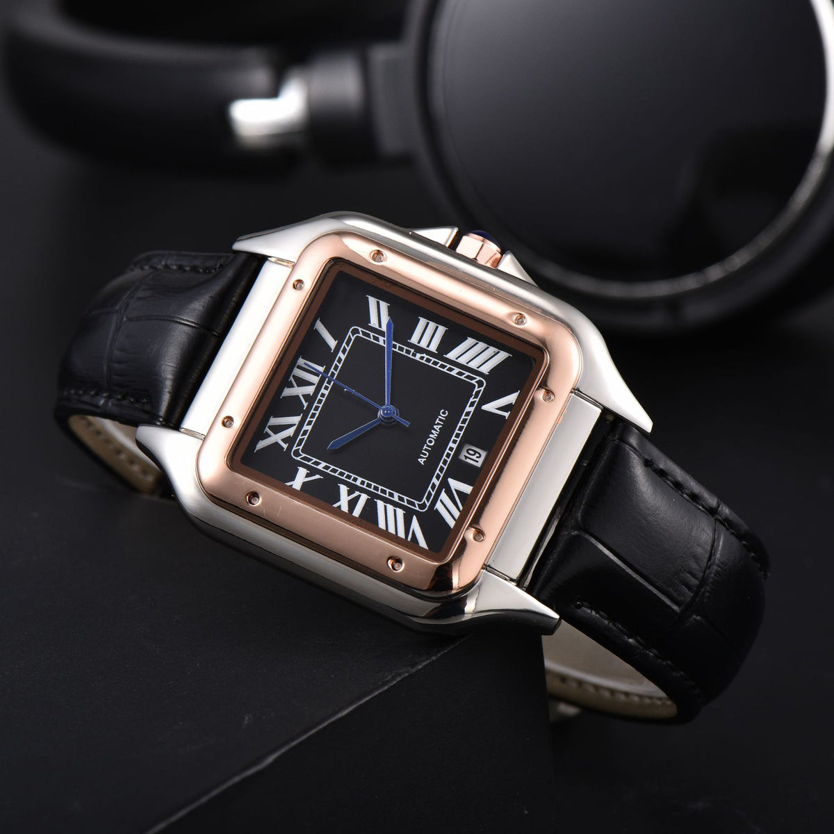 Firenze Men's Square Quartz Watch, view 15