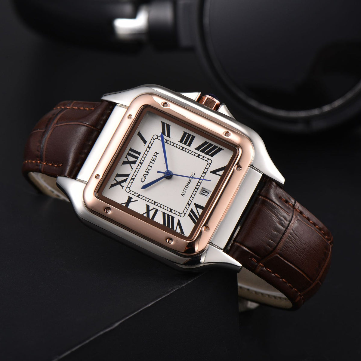 Firenze Men's Square Quartz Watch, view 16