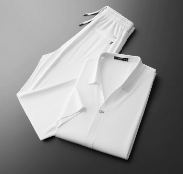 Buzios Men's Silk Shirt & Pants Set, view 6