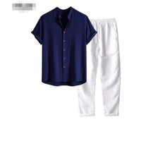 Navy / White