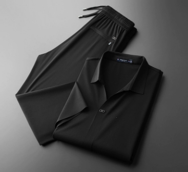 Buzios Men's Silk Shirt & Pants Set, view 7