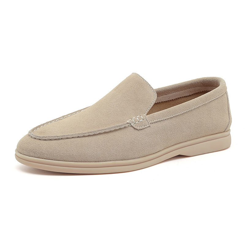 Ravello Men's Suede Loafer in Sabbia, view 7