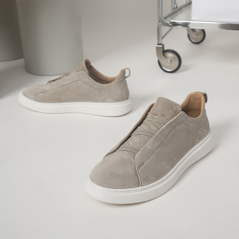 Bellagio Men's Nubuck Slip-On Sneaker, view 7