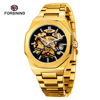 Gold shell black surface