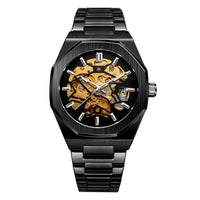 Black shell gold surface