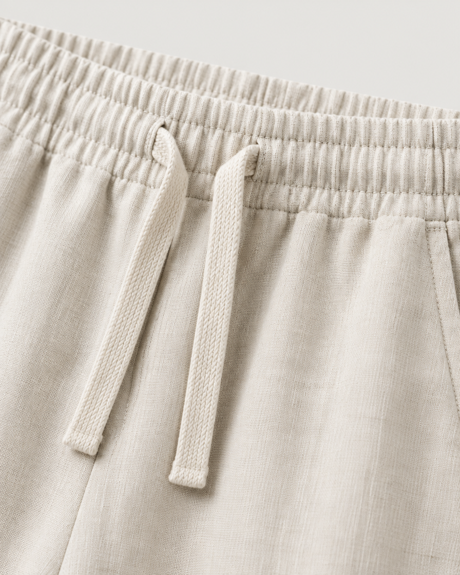 Trancoso Men's Band Collar Linen Shirt & Pants Set, view 5