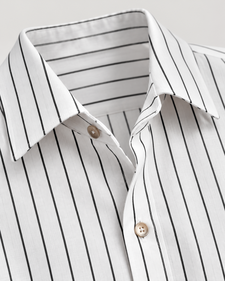 Boipeba Men's Pinstripe Shirt & Pants Set, view 3