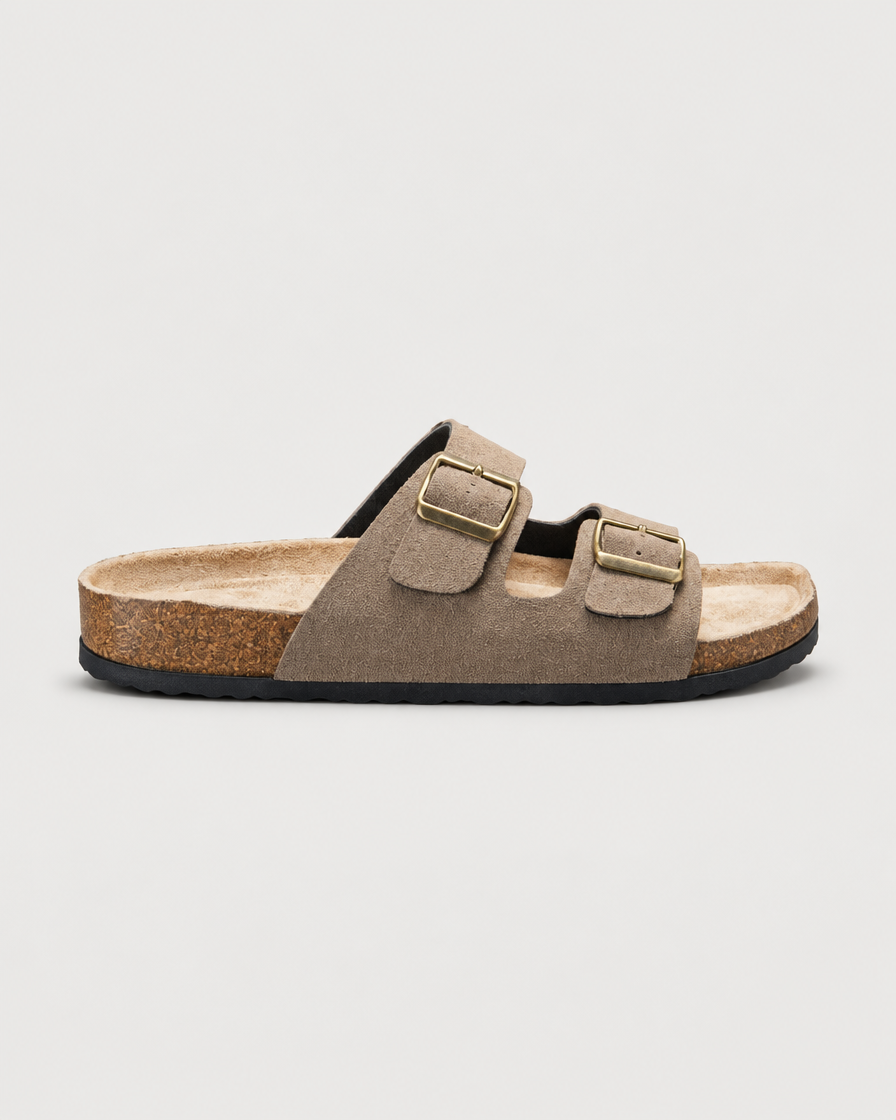 Positano Men's Suede Footbed Sandal, view 4