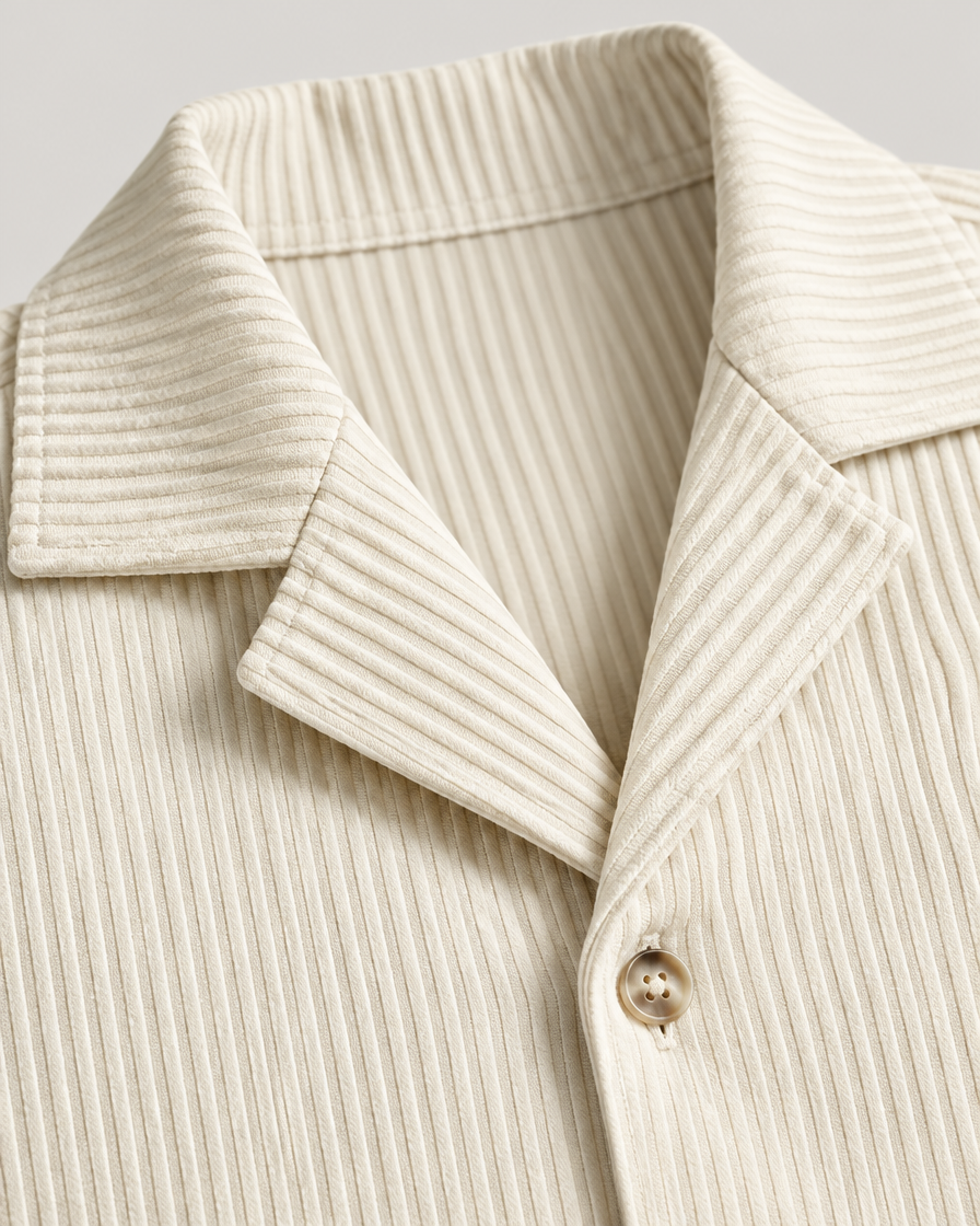 Camburi Men's Ribbed Shirt & Shorts Set, view 4