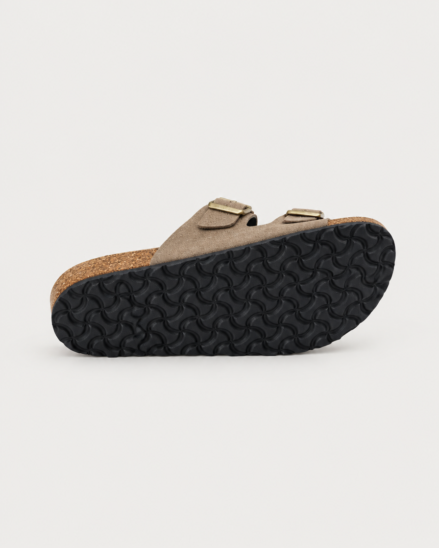Positano Men's Suede Footbed Sandal, view 5