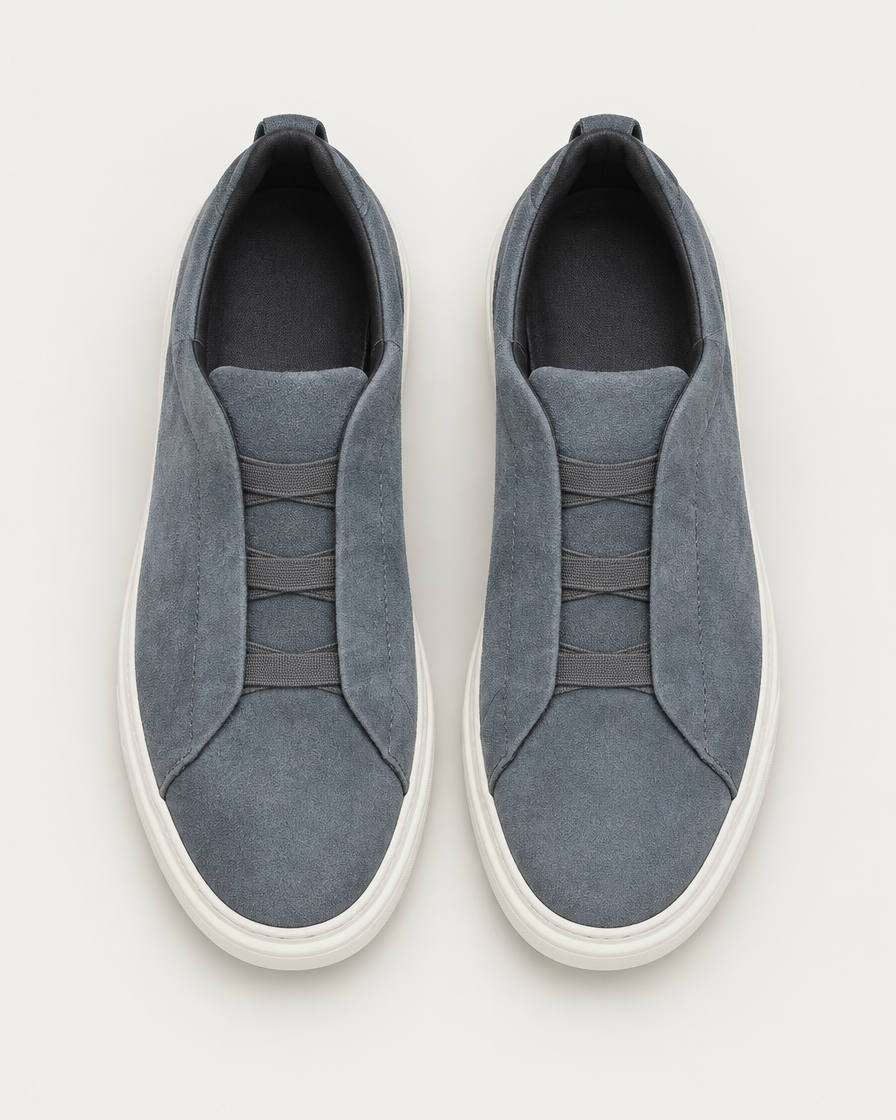 Bellagio Men's Nubuck Slip-On Sneaker, view 3