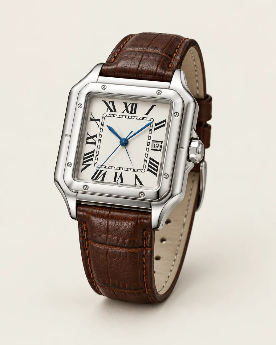 Firenze Men's Square Quartz Watch, view 2