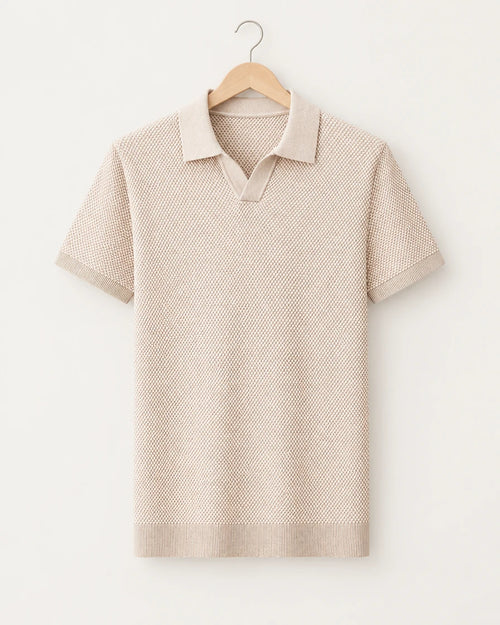 Itacare Men's Textured Knit Polo, view 1
