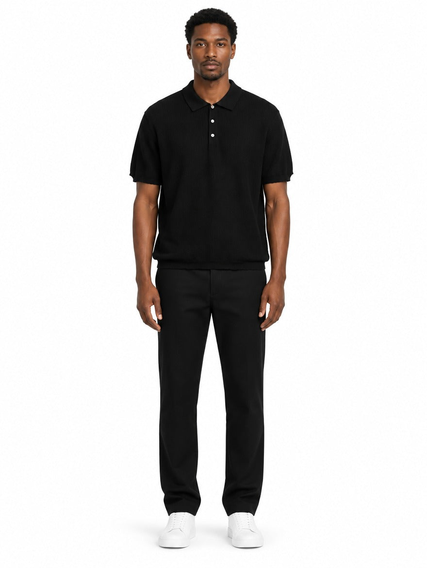 Angra Men's Knit Polo Shirt, view 3