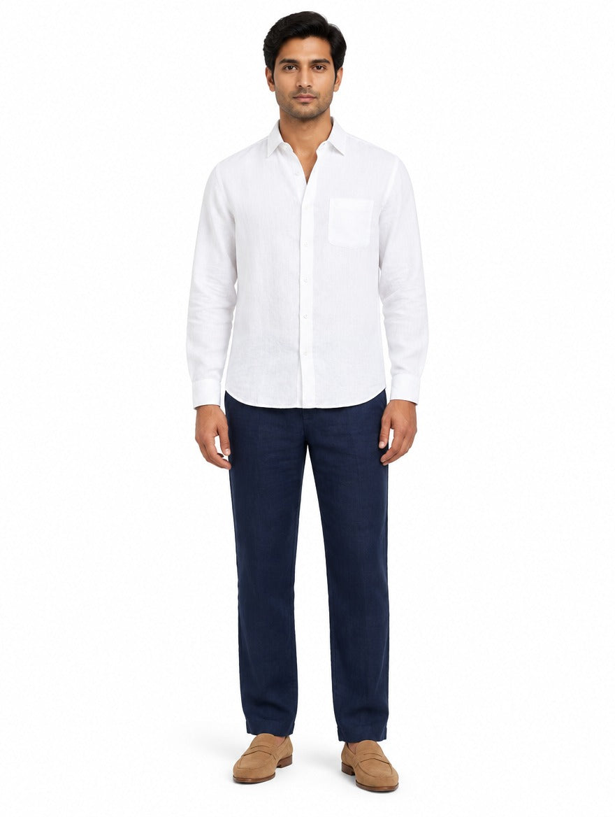 Paraty Men's Long-Sleeve Linen Shirt & Pants Set, view 2