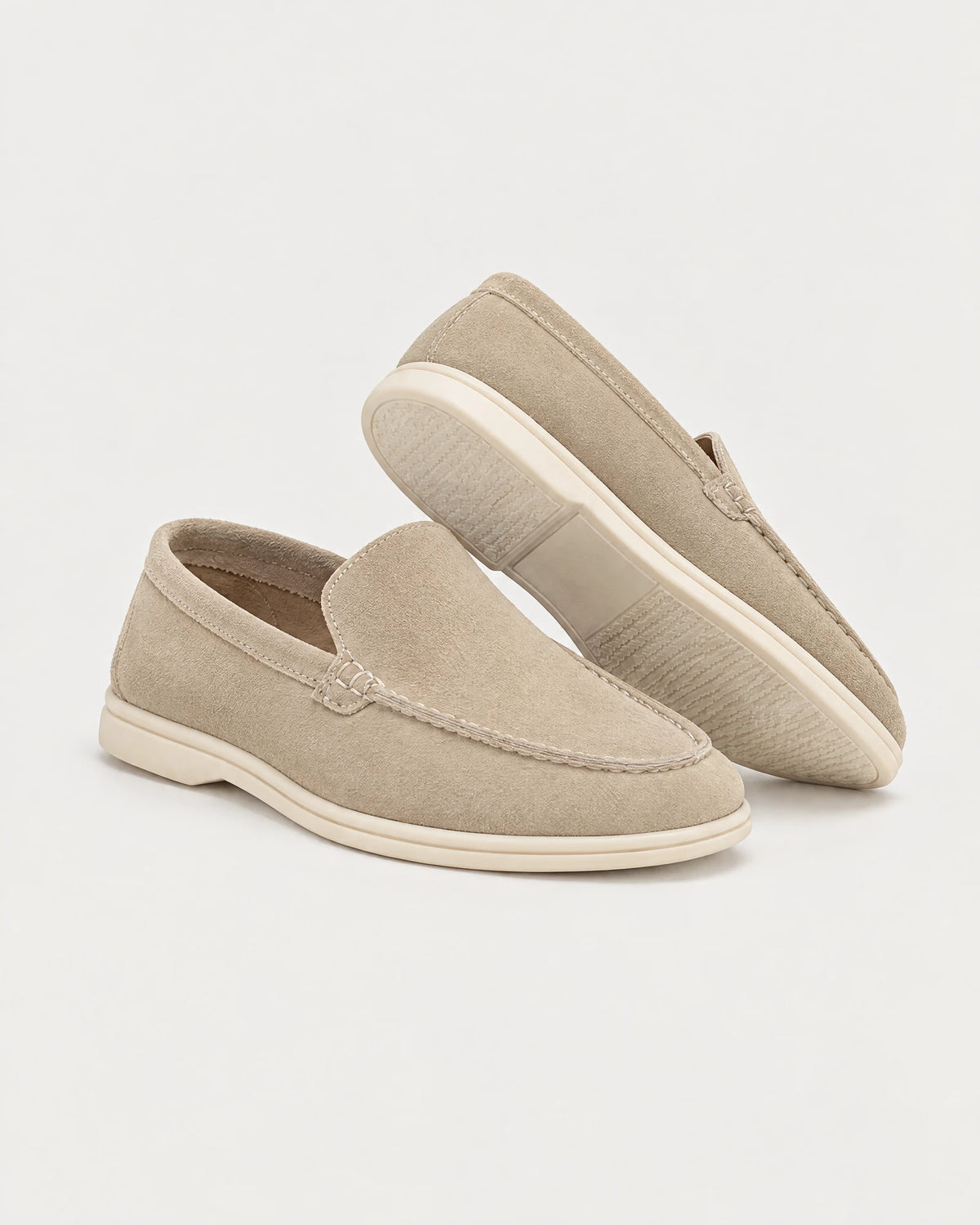 Ravello Men's Suede Loafer in Sabbia, view 1