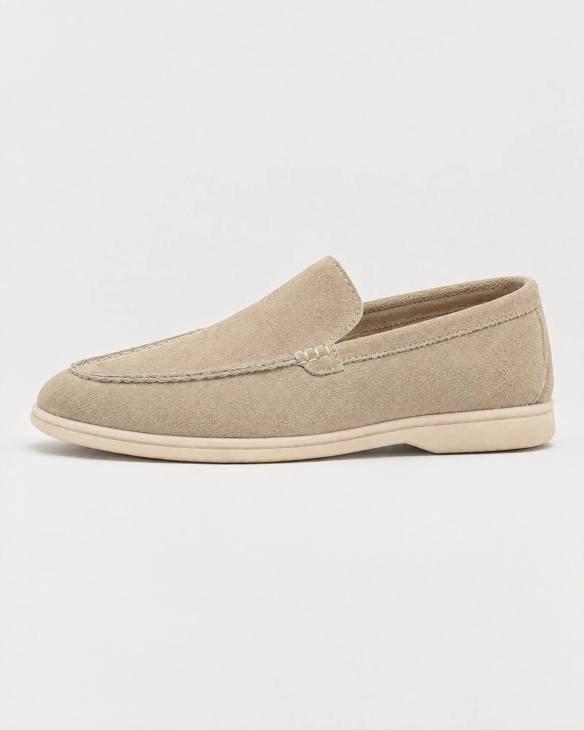 Ravello Men's Suede Loafer in Sabbia, view 4