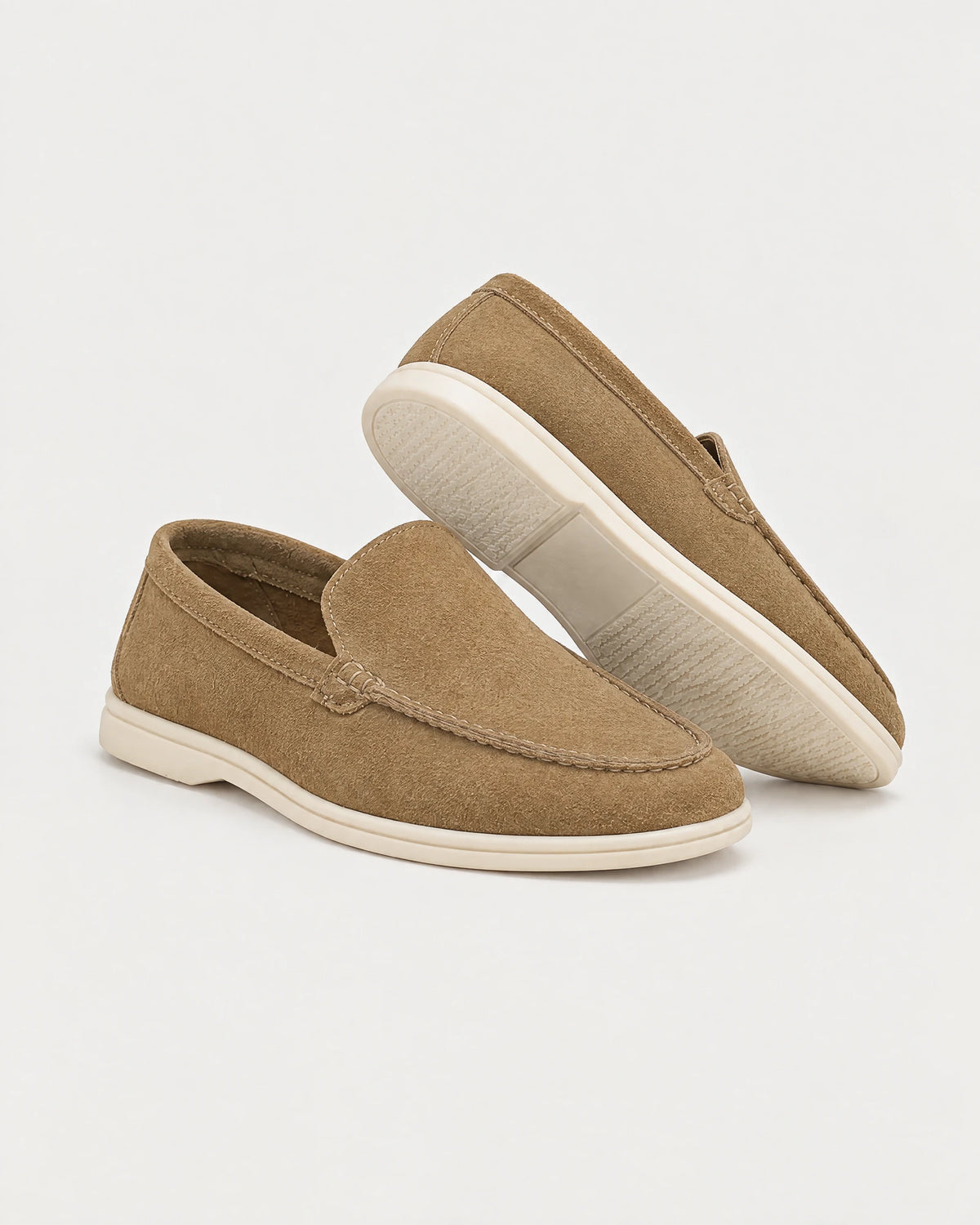 Ravello Men's Suede Loafer in Tabacco, view 1