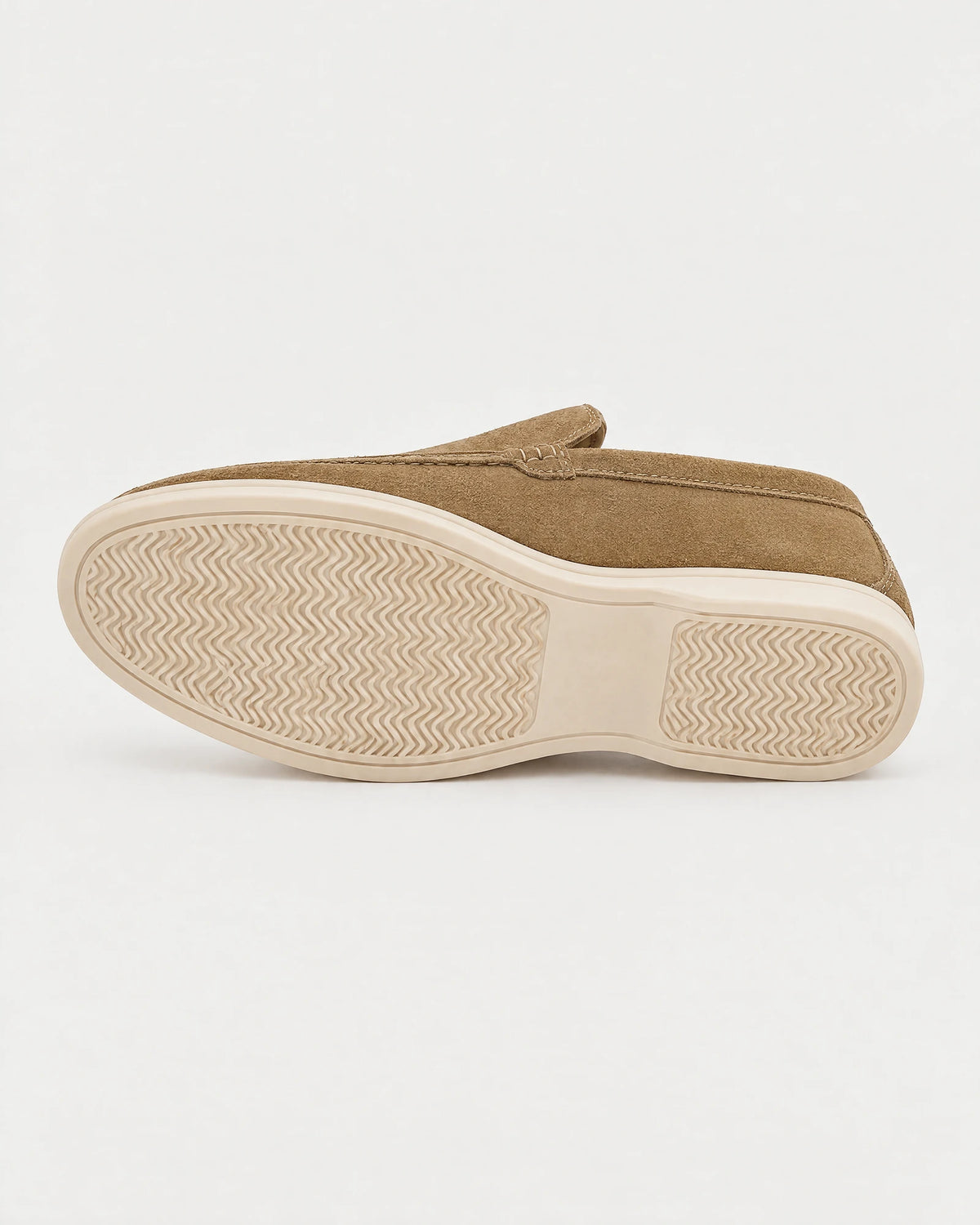 Ravello Men's Suede Loafer in Tabacco, view 6